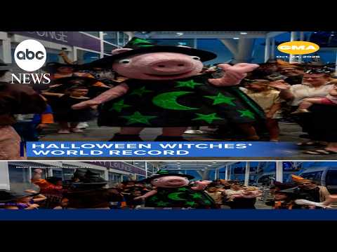 Halloween witches' world record