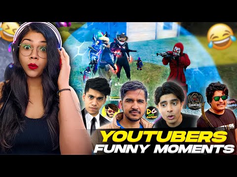 GYAN GAMING, DESI GAMERS & BIG YOUTUBERS 😱 FUNNY FREE FIRE MOMENTS😂