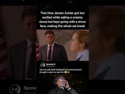 That time <strong>Jensen</strong> Ackles got too excited while eating a creamy donut in Supernatural