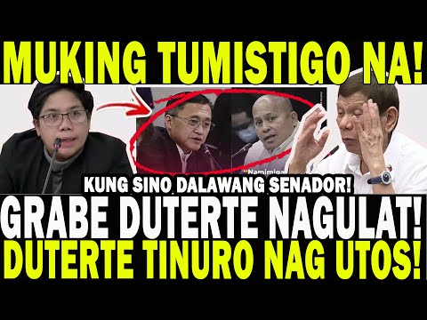 MUKING TUMISTIGO NA! GRABE DUTERTE NAGULAT! TINURO KUNG SINO ANG DALAWANG SENADOR NA NAG UTOS!