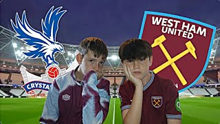 FANS PROTEST! POTTER SACKED! AND EMPTY SEATS!!! WEST HAM VS CRYSTAL PALACE