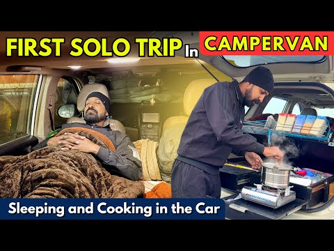 My First WINTER SOLO TRIP IN XUV500 campervan😍 क्या मैं अकेले यह कर पाऊंगा?