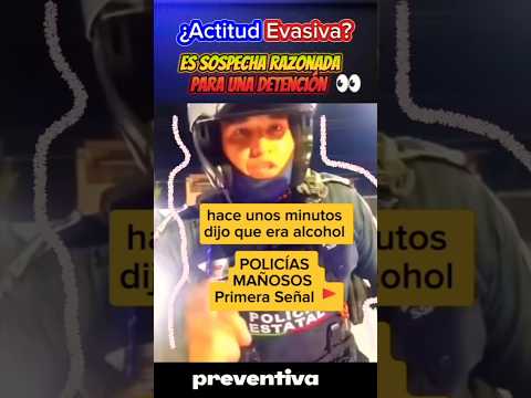 ¿Actitud Evasiva? es Sospecha Razonada #noticias #policia