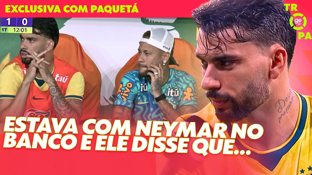 LUCAS PAQUETÁ FALA SOBRE ANCELOTTI, CONCORRÊNCIA E NEYMAR APÓS BRASIL X PANAMÁ | Tropa GE TV
