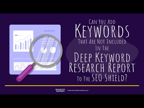 Can You Add Keywords That Are Not Included In The Deep Keyword Research Report?