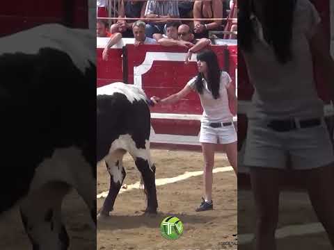 😍 Kyra y su TORO PALOMO en CADREITA 👏 #Toros