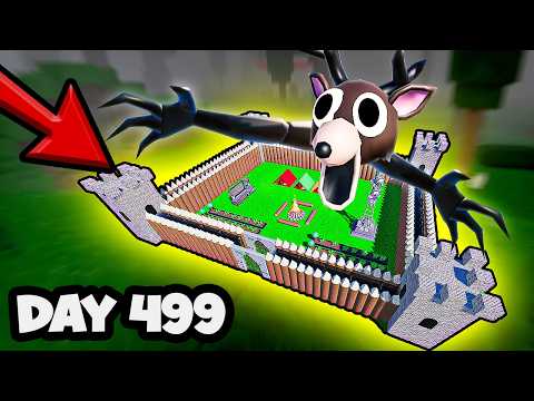 I Built THE CASTLE BASE in 99 Nights in the Forest! (Roblox)