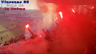Grosse ambiance chez les supporters Lyonnais OL-Getafe Bourgoin Jallieu 09/08/2025