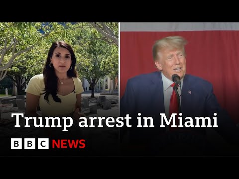 Trump's arrest in Florida explained in 90 seconds - BBC News