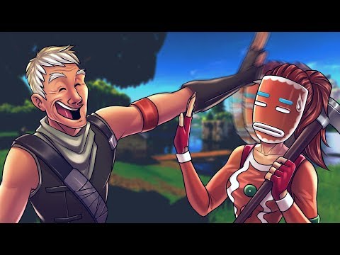 I got an OLD MAN his FIRST WIN on FORTNITE BATTLE ROYALE