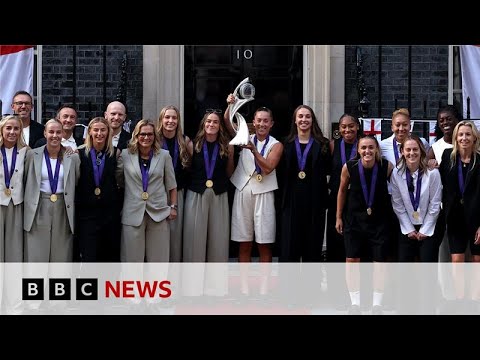 YouTube video thumbnail: Lionesses Attend Reception at Downing Street After Euro 2025 win