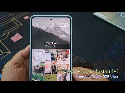 How to Preview Videos Without Opening Them in Samsung Gallery (Galaxy S26 Ultra)