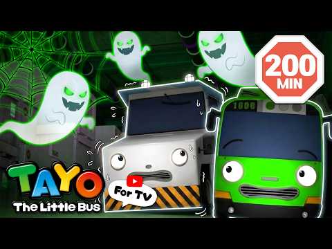 [200 Min📺] Pequeños autobuses cazafantasmas👻 | Caricaturas para Niños | Tayo El Pequeño Autobús