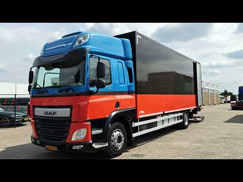 DAF CF 400 FA 4x2 Spacecab Euro6C - StandAirco - GeslotenBak 8.1M - Laadklep 2000KG - Vangmuil - 10/2025 APK | Vrachtwagens | Gesloten bak