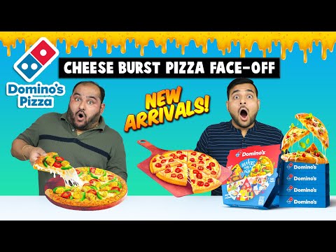 Domino's Cheese Burst Pizza Face-Off | New Cheese Burst Pizzas From Domino's | Viwa Food World