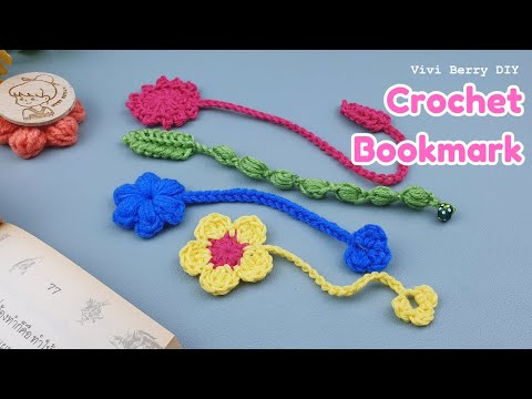 4 Easy Style Crochet Bookmark | Vivi Berry DIY