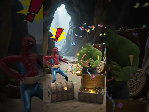 宝箱里面铁炸弹????什么情况 #進撃の巨人 #hulk #marvel #funny #spiderman