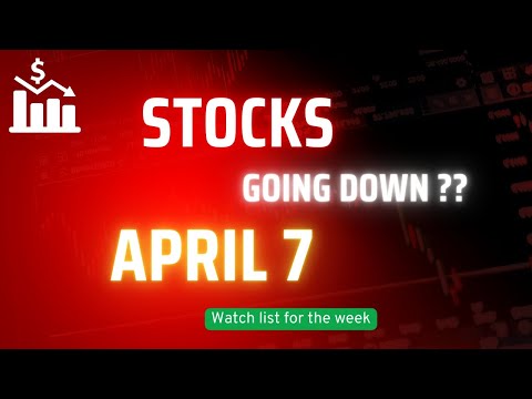Stocks for April 7 📉#nifty50 #banknifty