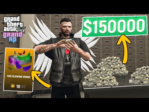 GTA 5 GRAND RP DE EN HIZLI 150.000$ KAZANMA TAKTİĞİ & YENİ HALLOWEEN KANAT !