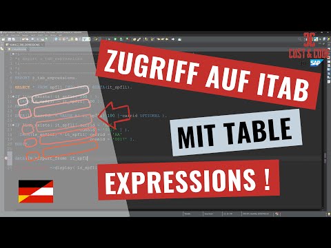 Zugriff auf interne Tabellen mit Table Expressions [deutsch]