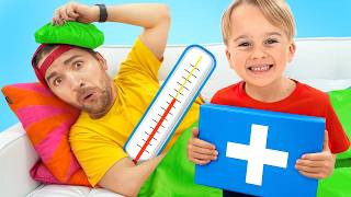 الأطفال يعتنون بالعم ويعلمونه ألا يغش