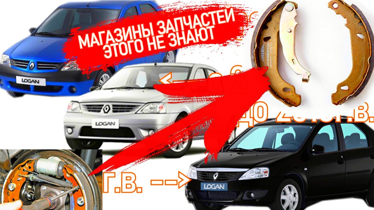 Как подобрать задние колодки на Рено Логан, Сандеро B0 самому без VIN-кода, мам, пап и кредитов
