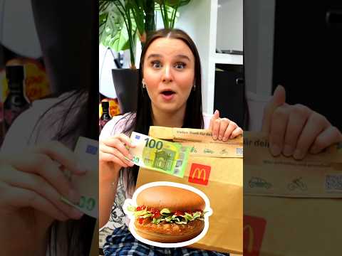 McDonalds ๐ in 3 Bissen = 100โฌ #Shorts