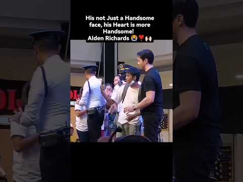 napaka bait ni Alden Richards, tinaboy ng guards yung fan pero pinigilan nya at sya pa mismo lumapit