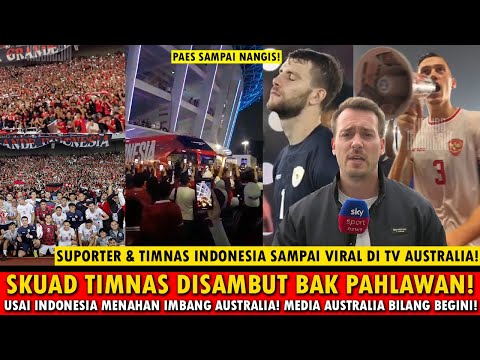 🔴MEDIA AUSTRALIA DIBUAT TERKEJUT SAAT INDONESIA TAHAN IMBANG AUSTRALIA ~PAES SAMPAI MENANGIS!