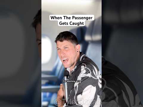 When The Passenger Gets Caught #shorts #airplane #travel #comedy