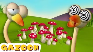 Gazoon | Ostrich’s Funny Nightmare! 🍄😱 Funny Animal Cartoons for Kids | HooplaKidz Tv