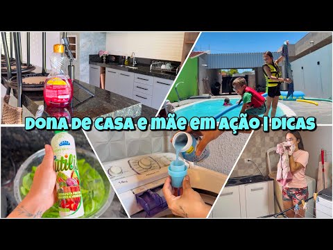 MÃE E DONA DE CASA EM AÇÃO NAS FÉRIAS | LAVEI ROUPAS, LIMPEI A COZINHA | DICAS E MAIS, mãe de cinco