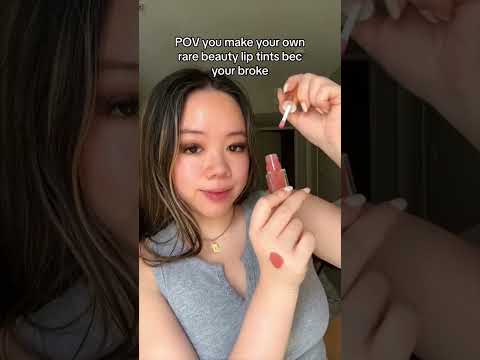 Broke girlies rise up #makeuphacks #lipoils #rarebeautylipoil