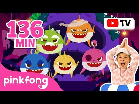 For TV 📺 Zombie Sharks Everywhere | +BEST Baby Shark Song for Kids | Pinkfong Halloween