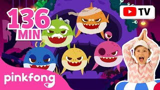 For TV 📺 Zombie Sharks Everywhere | +BEST Baby Shark Song for Kids | Pinkfong Halloween
