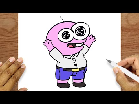 How To Draw A Cartoon Character | Pim Smiling Friends