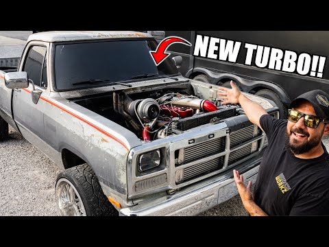 Installing New FIREPROOF Turbo On Our Cummins BurnOut Truck!!!