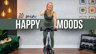 20 min HAPPY MOOD BOOSTER Indoor Cycling Workout