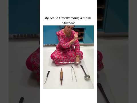 My Bestie After Watching a movie 😂😂 Side effects of Jadoo😷#fypシ゚viral #funny#reels