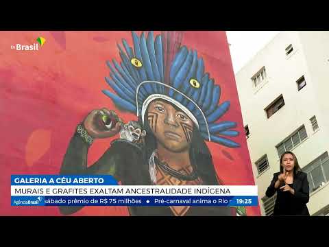 Murais e grafite exaltam a ancestralidade indígena