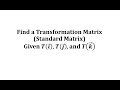 Understanding Linear Transformations and Transformation Matrices