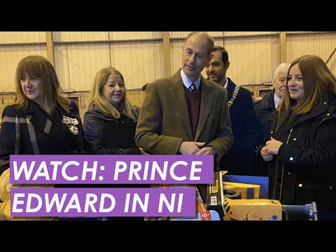 WATCH: Prince Edward Packs Gifts For Children in Northern Ireland