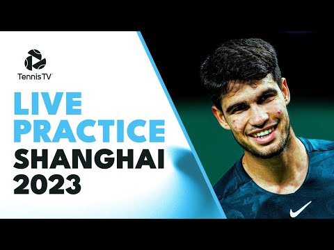 LIVE: Carlos Alcaraz Practice in Shanghai | Rolex Shanghai Masters 2023