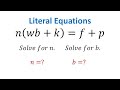 Solving Equations for Variables n and B