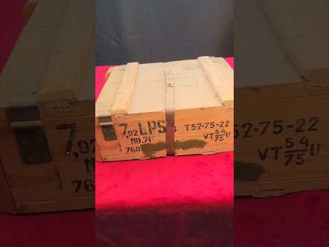 1975 Romanian 8mm Mauser Crate Opening