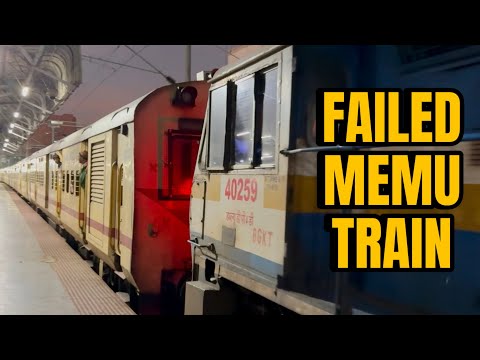 Failed MEMU Train rescued by WDP4D EMD #dieselloco #trainvideos #railgadi