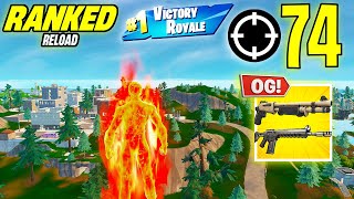 74 Elimination Solo Vs Squad "Ranked RELOAD” Gameplay Wins (NEW! Fortnite Chapter 6 PS4 Controller)