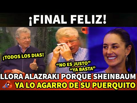 ¡FINAL FELIZ! CARLOS ALAZRAKI LLORIQUEA PORQUE LA PRESIDENTA YA LO AGARRO DE SU PUERQUITO