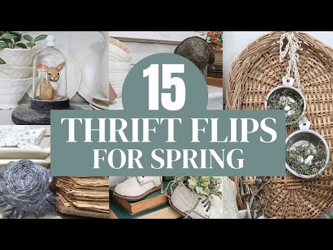 Stunning Spring Thrift Flips for DIY Enthusiasts • Budget-Friendly Spring Home Decor • Thrift Flips