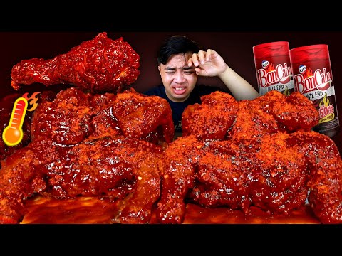 SAMPAI NANGIS ⁉️ MUKBANG 2 EKOR AYAM RICHEESE LEVEL 5 DISIRAM BON CABE LEVEL 50